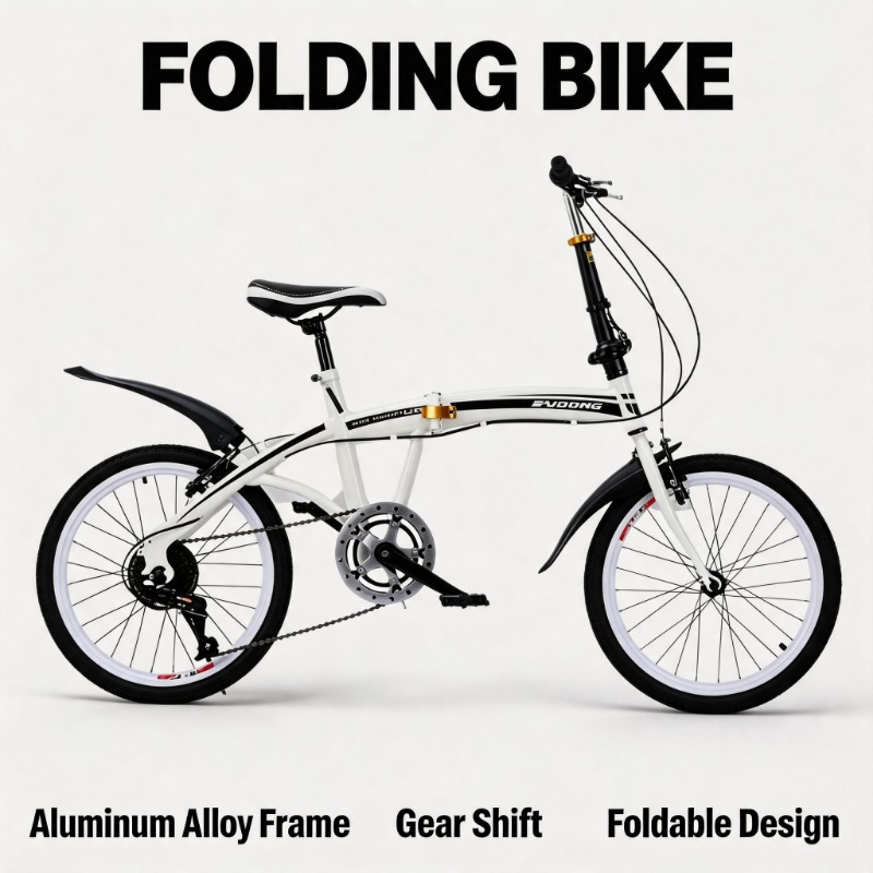 Commuter Biking - 20인치 접이식 자전거 - 컴팩트하고 휴대하기