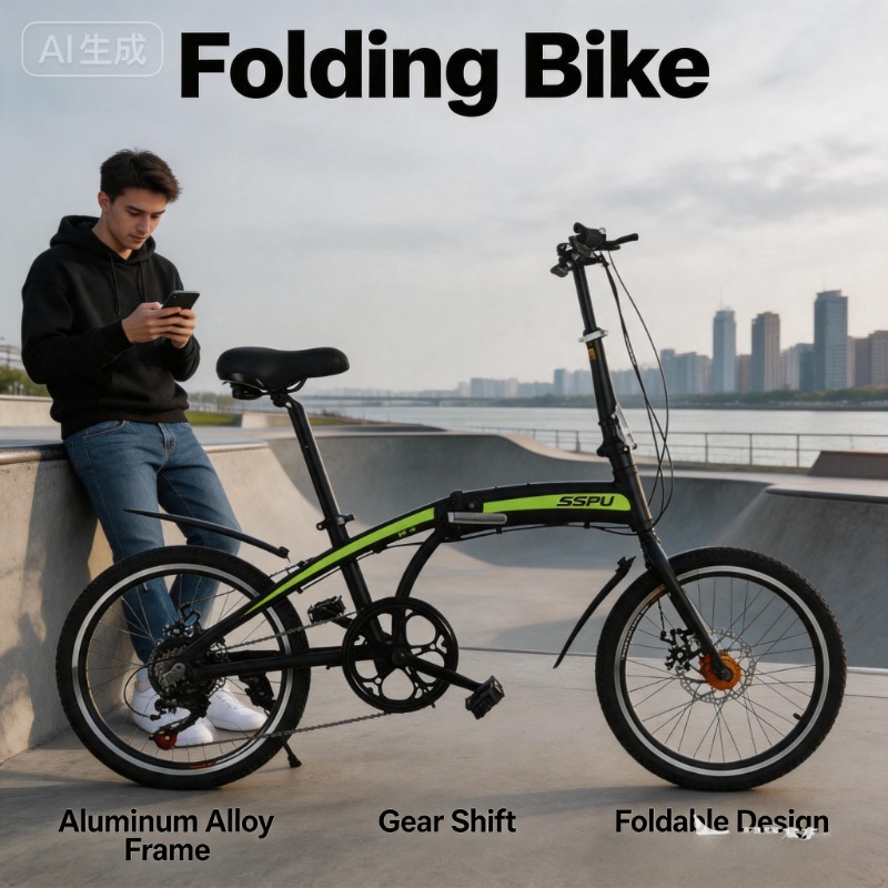 초경량 20인치 접이식 자전거 - 알루미늄 합금 휴대용 - Commuter Biking 리뷰 및 가격