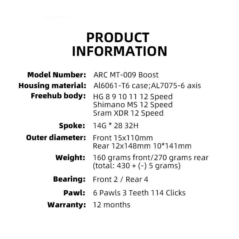 ARC MT009 부스트 전면 후면 허브 mtb 산악  - Dynamo Hub Front 리뷰 및 가격